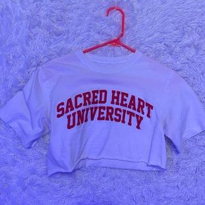 sacred heart university crop top